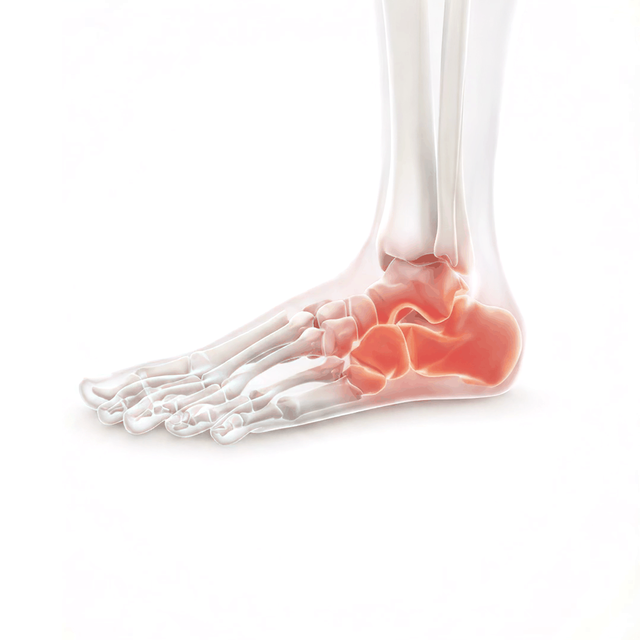 Anatomical illustration of the foot and lower leg